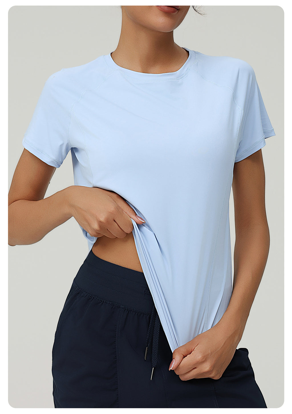 Cool Sports Quick Drying Loose Sports Short Sleeved Top Women Running Workout Blouse Yoga T shirt