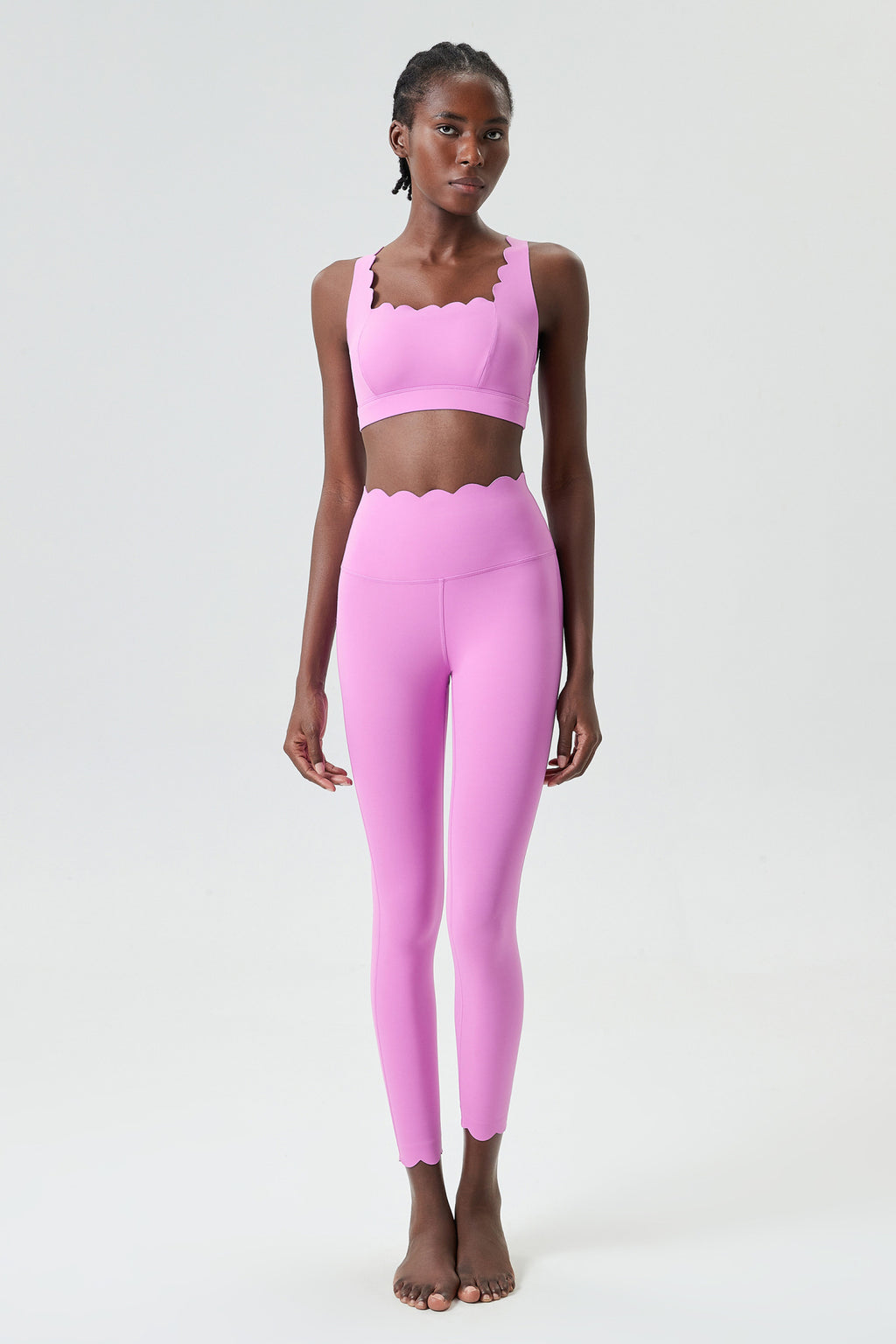 Small Wave Yoga Suit Suit Women Tight Fit Sports Fitness Suit Two Piece Quick Dry Suit