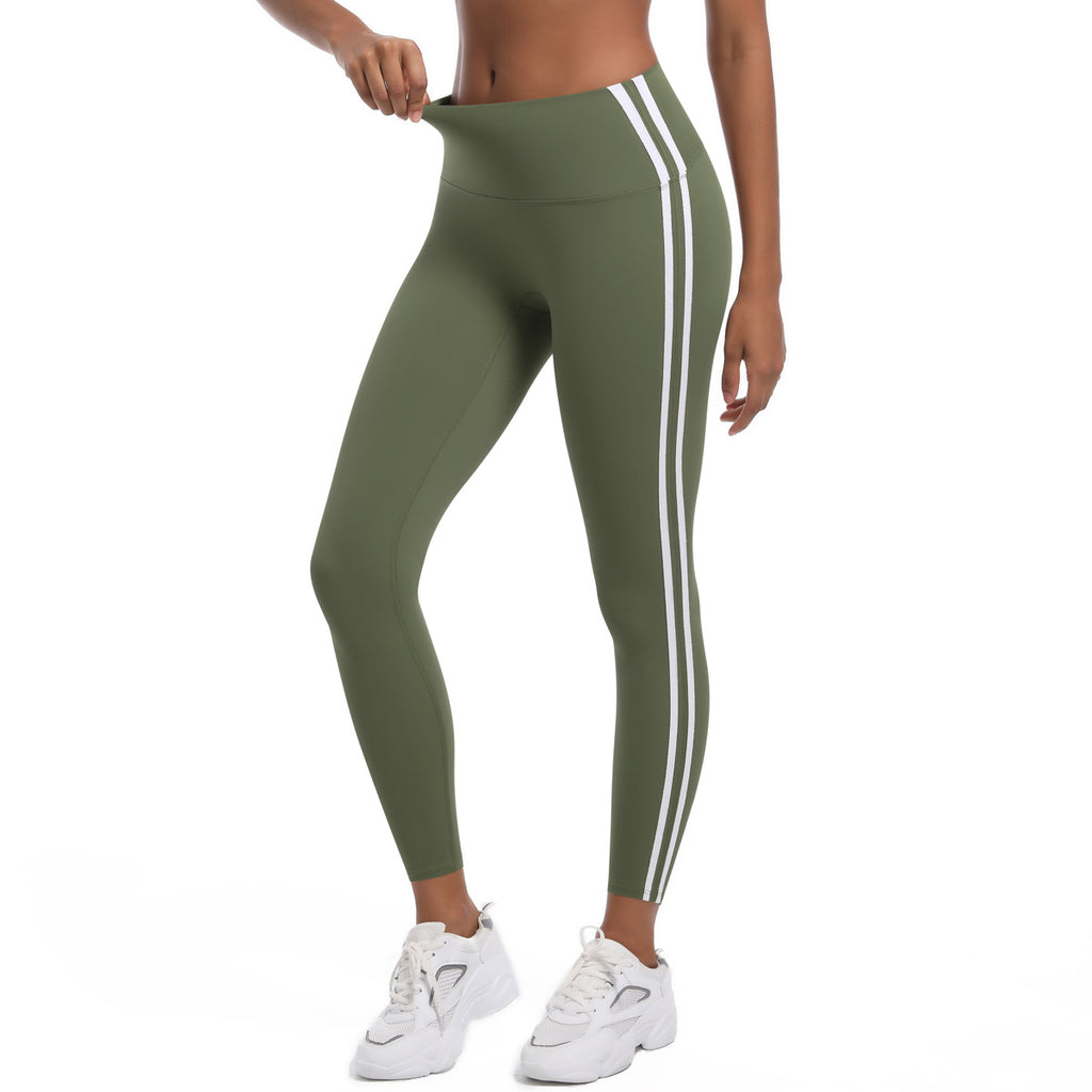 Arrival Yoga Pants Skinny Peach Hip Raise Slim Fit Pants Contrast Color Breathable Fitness Pants Quick Drying Sports Trousers