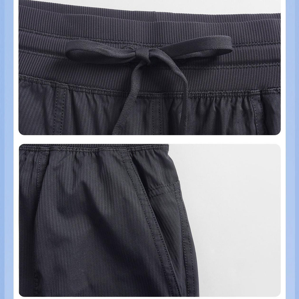 Lightweight Quick Drying Breathable Exercise Workout Pants Women Outdoor Casual Loose Mid Waist Ankle Banded Working Pants