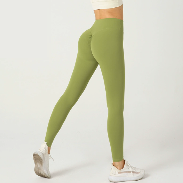 Peach Nude Feel Yoga Pants Women High Waist Hip Lift Chrysanthemum Sports Tights Sexy Cycling Fitness Pants