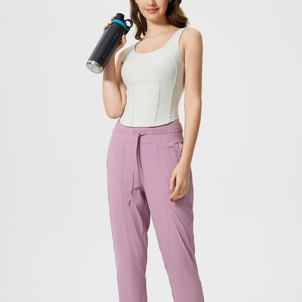 Short Slim Fit Slimming Sports Vest for Women with Chest Pad Nude Feel Skin-Friendly Beauty Back Sleeveless Fitness Yoga Wear