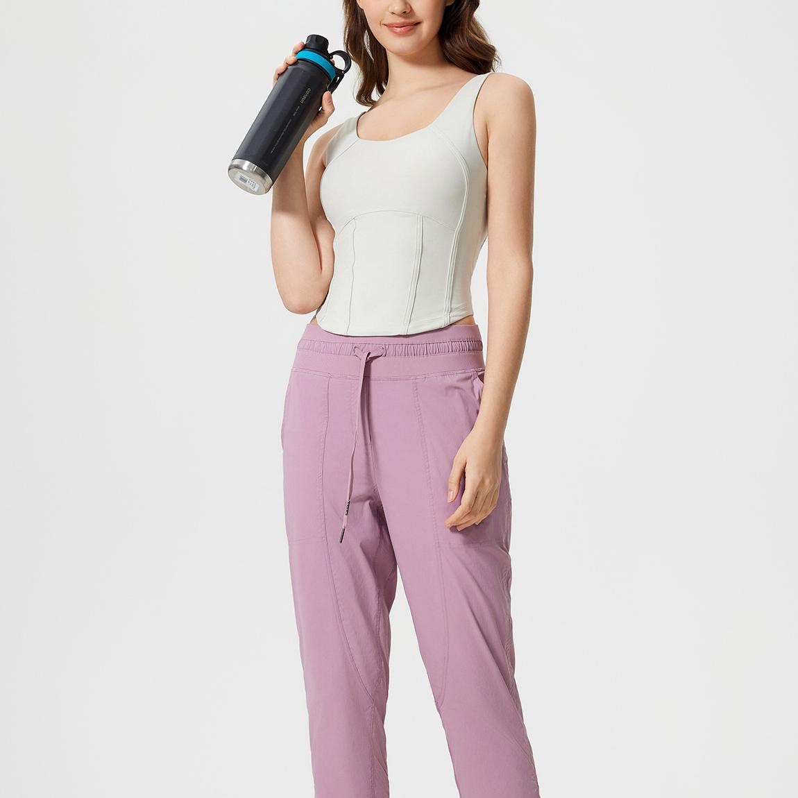 Short Slim Fit Slimming Sports Vest for Women with Chest Pad Nude Feel Skin-Friendly Beauty Back Sleeveless Fitness Yoga Wear