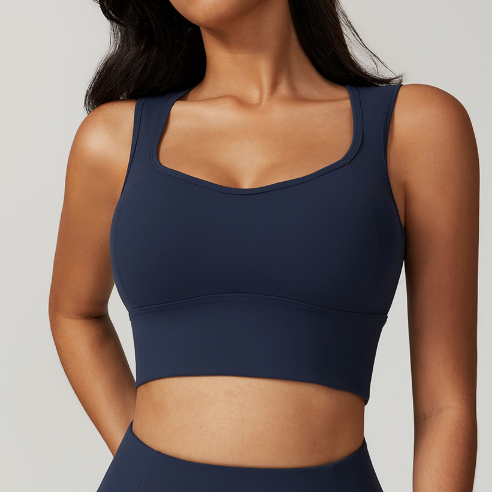 Sollinarry - Ropa interior deportiva de una pieza con espalda cepillada para mujer, sujetador push up a prueba de golpes para yoga, correr, entrenamiento, chaleco