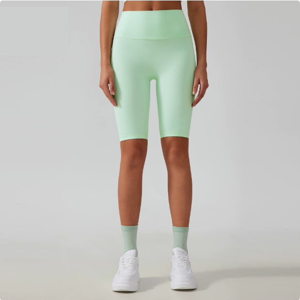 Free Size No Embarrassment Line Yoga Shorts Belly Contracting Hip Lifting Fitness Sports Fifth Pants Women