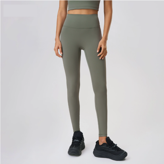 No Embarrassment Line High Waist Hip Lift Yoga Waist of Trousers Head Drawstring Elastic Outerwear Tight Sports Ninth Pants Women