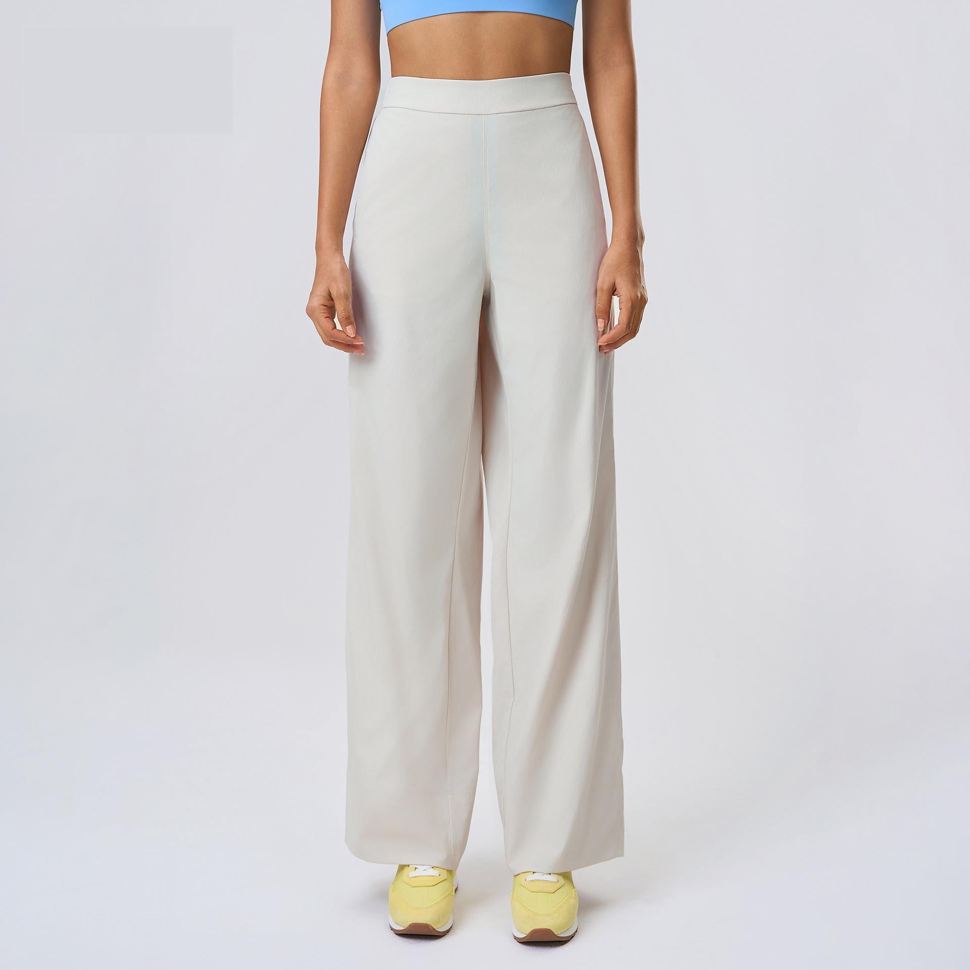 Spring Summer Sports Casual Pants Women Loose All Matching Straight Pants Nude Feel Breathable Fitness Yoga Pants