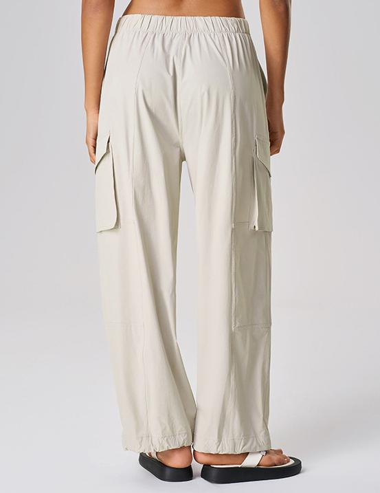 Loose Casual Sports Trousers Women Ankle Tied Wide Leg Two Way Overalls Quick Drying Breathable Yoga Pants