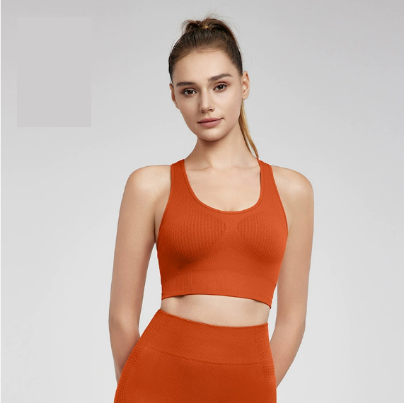 Soutien-gorge de sport printemps-été beauté dos nu, bonnet fixe, respirant, ajouré, effet peau nue, doux pour la peau, soutien-gorge de yoga, confort absolu.