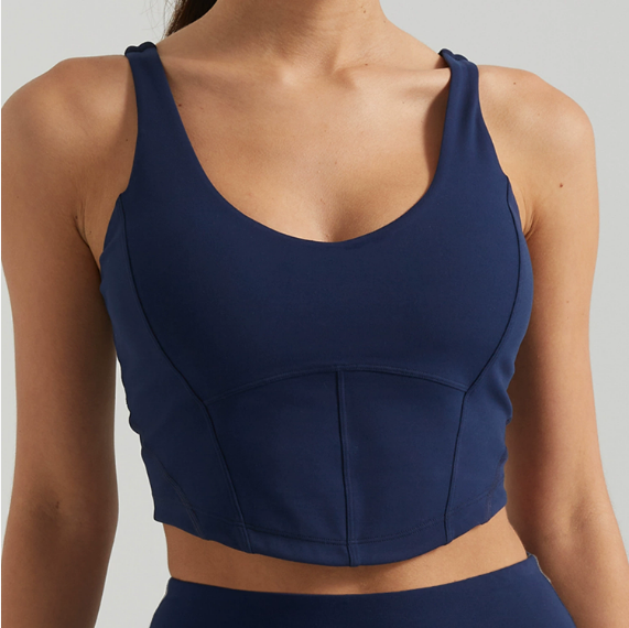 Short Slim Fit Slimming Sports Vest Women with Chest Pad Nude Feel Skin-Friendly Beauty Back Sleeveless Fitness Yoga Wear Top Women