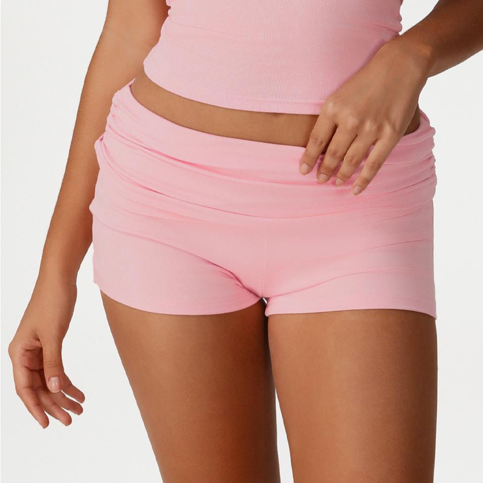 Yoga Pants Shorts Sexy Workout Clothes Pleated High Waist Sports Casual Bum Lift Shorts