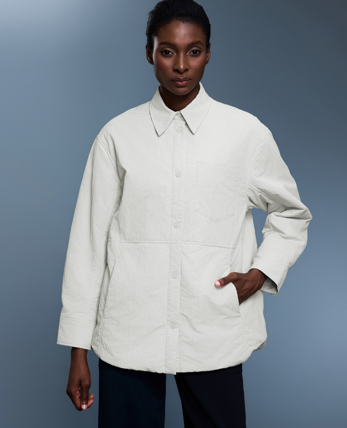 Collared Shirt Cotton Padded Coat Women Autumn Winter Simple Thickened Warm Jacket Casual Top Coat