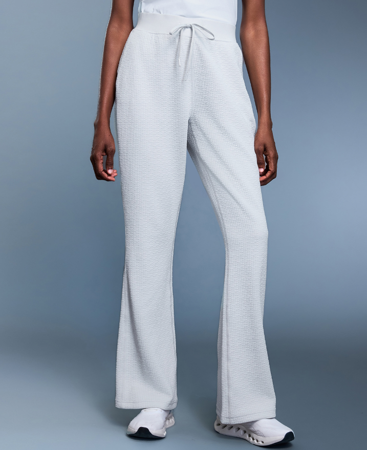 Waffle Solid Color All Matching Sports Trousers Women Loose Slimming Bootcut Pants Wide Leg Casual Pants Autumn