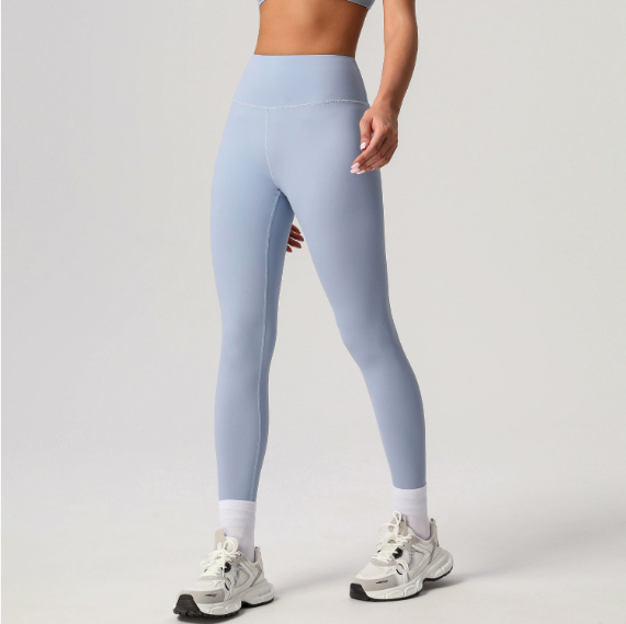 Quick Drying Yoga Pants Women High Waist Hip Lift Tight Sports Ninth Pants T Line Wear Resistant Running Fitness Pants