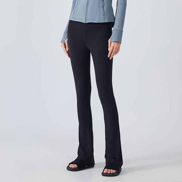 High Waist Peach Hip Yoga Pants Women Belly Contracting Fitness Wide Leg Sports Trousers Elastic Yoga Clothes