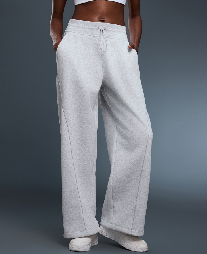 Autumn Winter Casual Pants Women Thermal Windproof Ankle Tied Sweatpants Loose Straight Slimming Sports Trousers