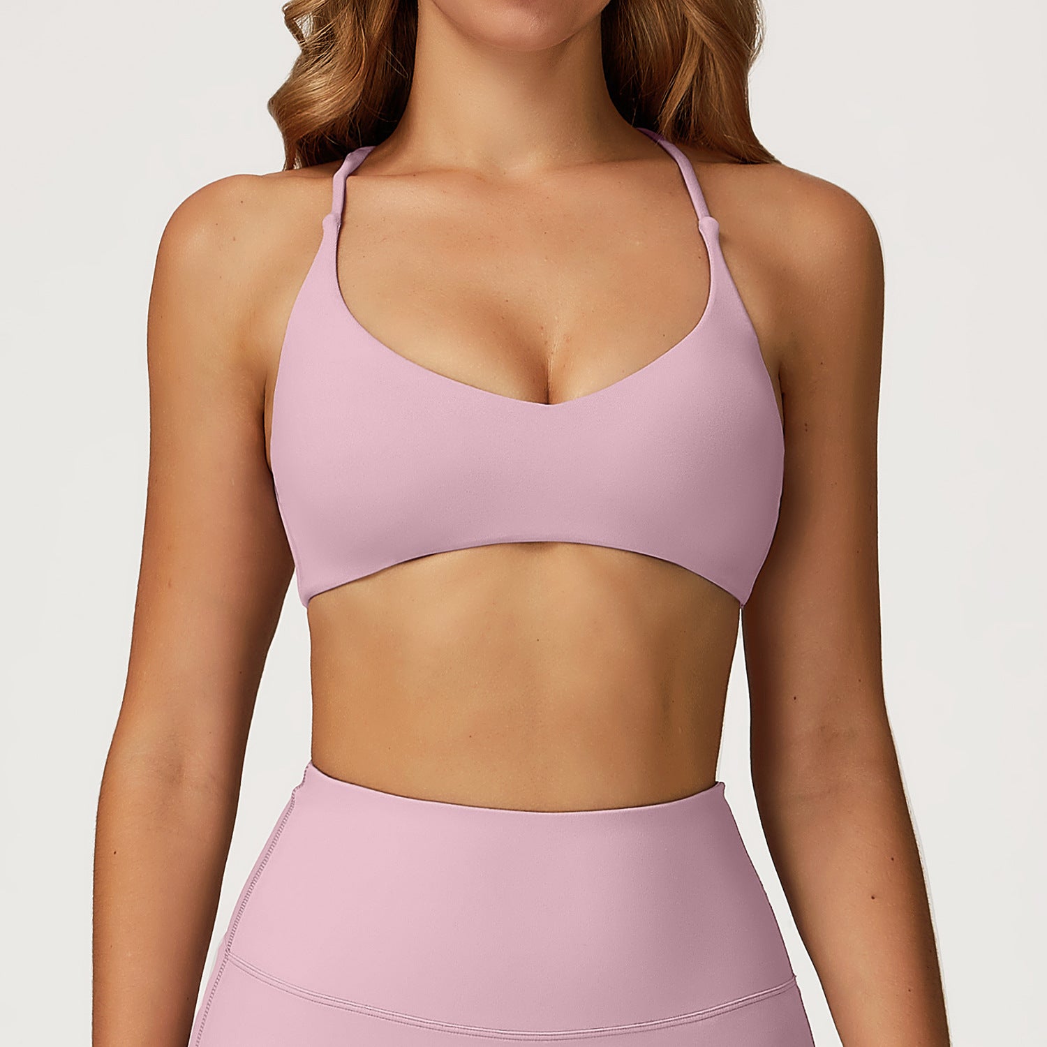 Sujetador de yoga Cloud Sense de secado rápido con espalda cruzada, ropa interior deportiva de alta resistencia para correr y hacer ejercicio.