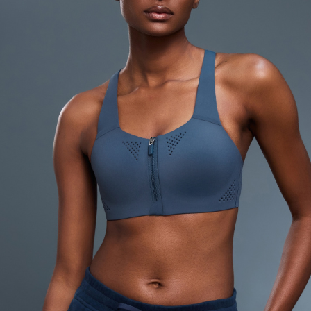 Sous-vêtements de sport haute résistance à fermeture éclair sur le devant pour femme, une pièce, soutien-gorge de yoga push-up antichoc avec bretelles réglables.