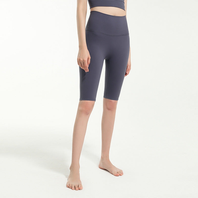 Pantalones de yoga de cintura alta para mujer, con realce de cadera, de secado rápido, transpirables, elásticos, para baile, pantalones cortos deportivos