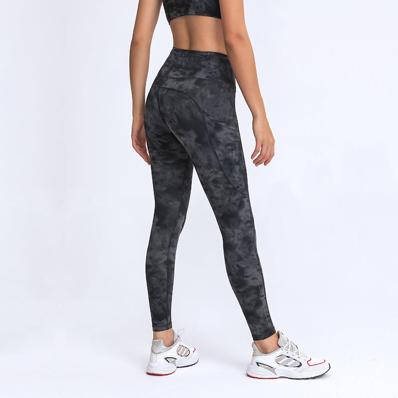 Pantalones de yoga de primavera y verano para mujer, elásticos, de doble cara, cepillados, de cintura alta, con bolsillos de retazos, deportivos, para correr, pantalones cortos