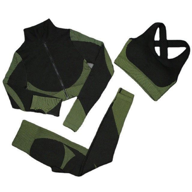 Long Sleeve Yoga Wear Autumn Winter Women Hip Raise Skinny Sports Fitness Suit