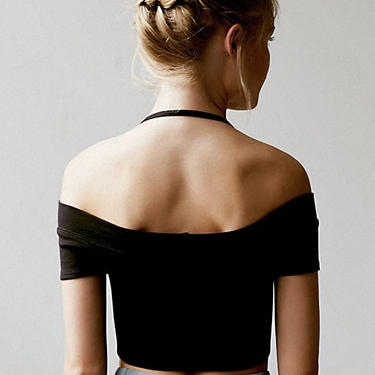 Fashionable Knitted Rib Yoga Clothes Women Gym Sports Short Sleeve Yoga Dancing Dress