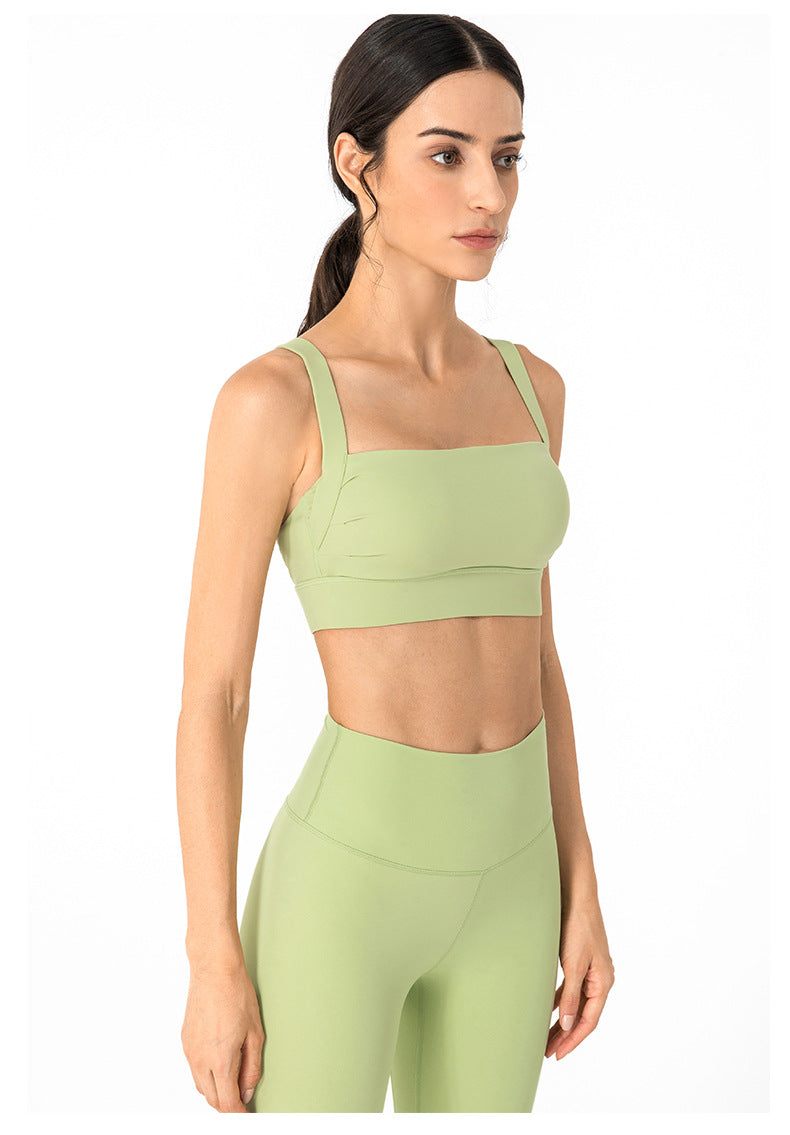 Posture-Correcting Sports Underwear Women Shockproof Running Yoga Vest One-Piece Beauty Back Nude Feel Workout Underwear