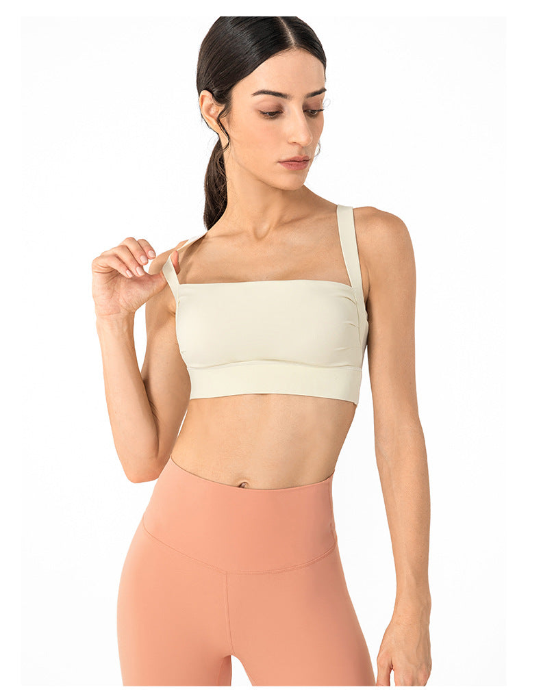 Posture-Correcting Sports Underwear Women Shockproof Running Yoga Vest One-Piece Beauty Back Nude Feel Workout Underwear