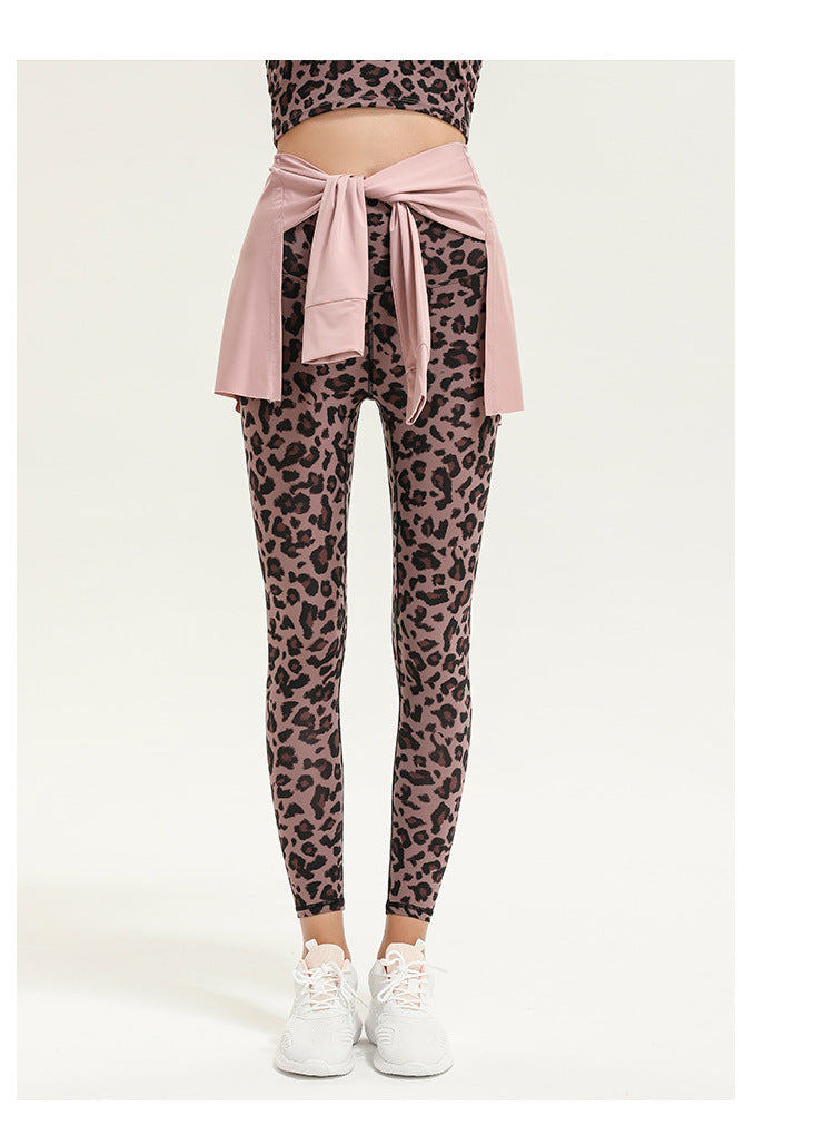 Sports Fitness Yoga One-Piece Skirt Thigh-Length Slimming Skirt Bandage Yoga Dance Ballet Skirt