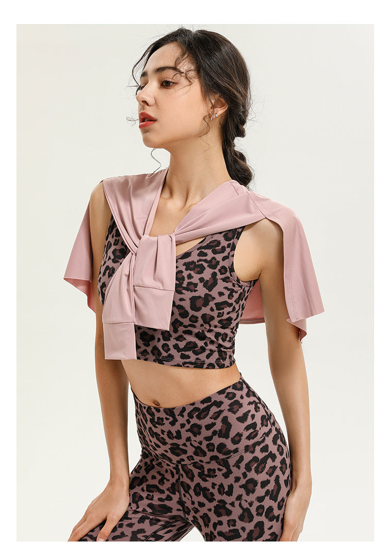 Sports Fitness Yoga One-Piece Skirt Thigh-Length Slimming Skirt Bandage Yoga Dance Ballet Skirt