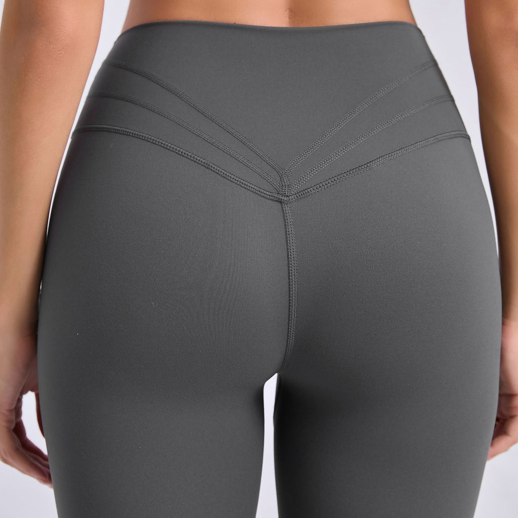 Outdoor Running Fitness Pants Hip Raise Yoga Pants Patchwork Knitting Tight High Waist Breathable Sports Yoga Pants