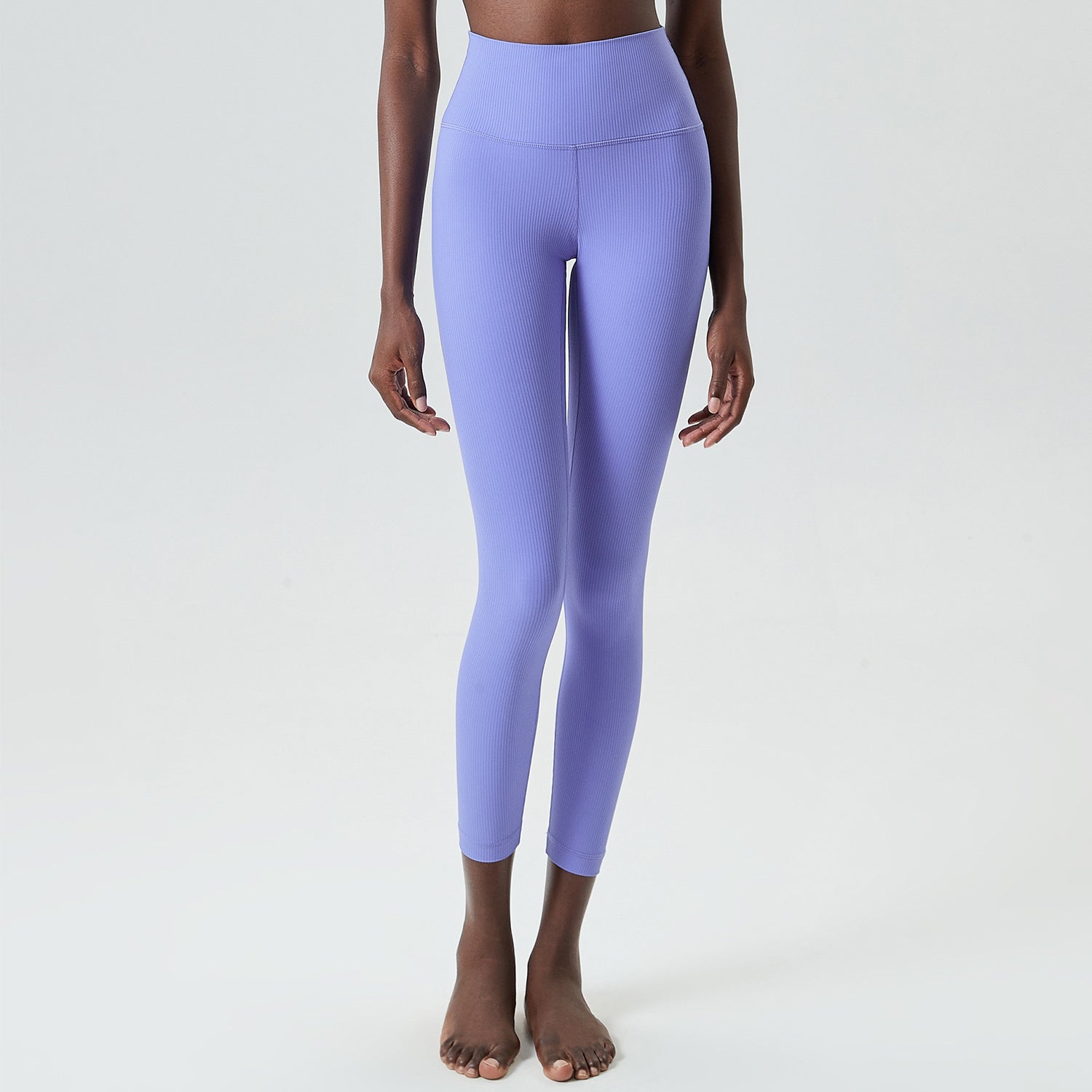 Sunken Stripe Dense Support Yoga Pants Cobalt Blue