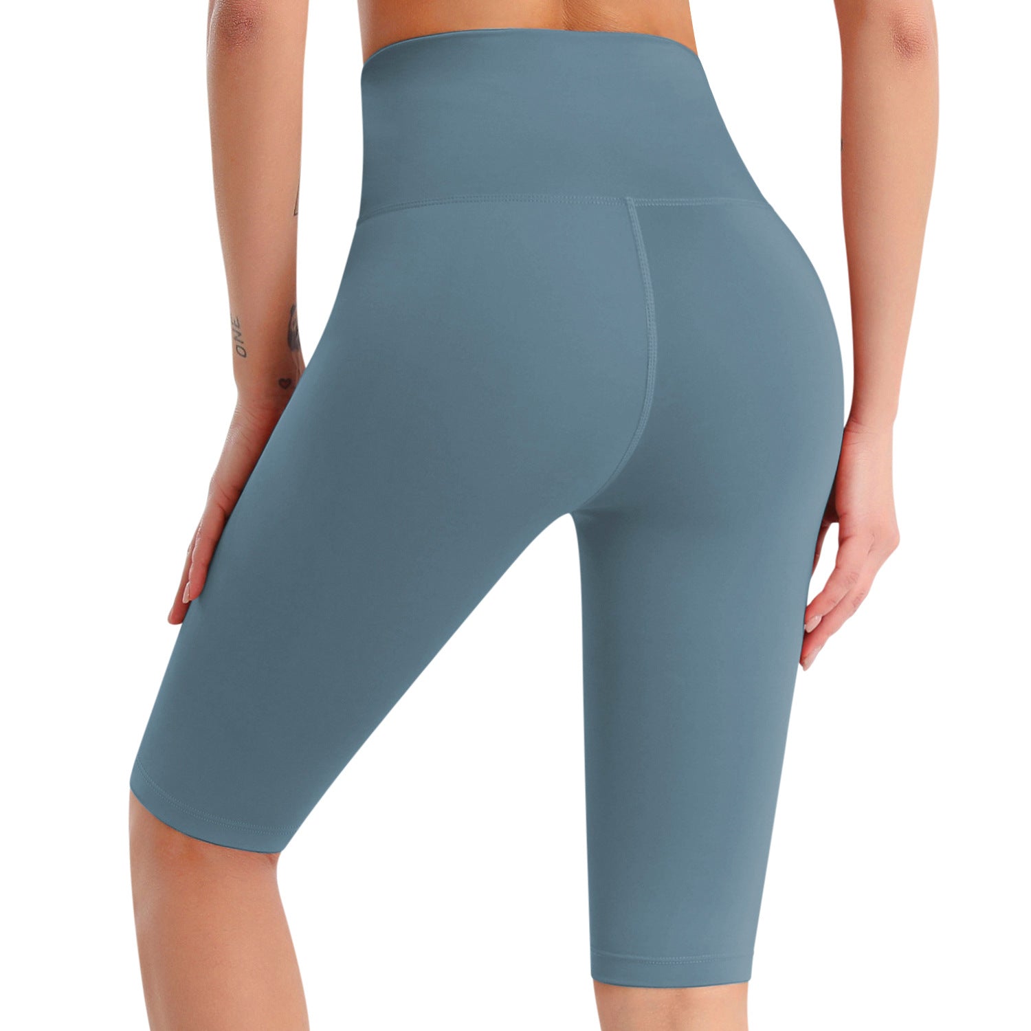 Yoga Pants Women High Waist Nude Feel Quick Drying Fitness Shorts Running Aerobics Sports Tights