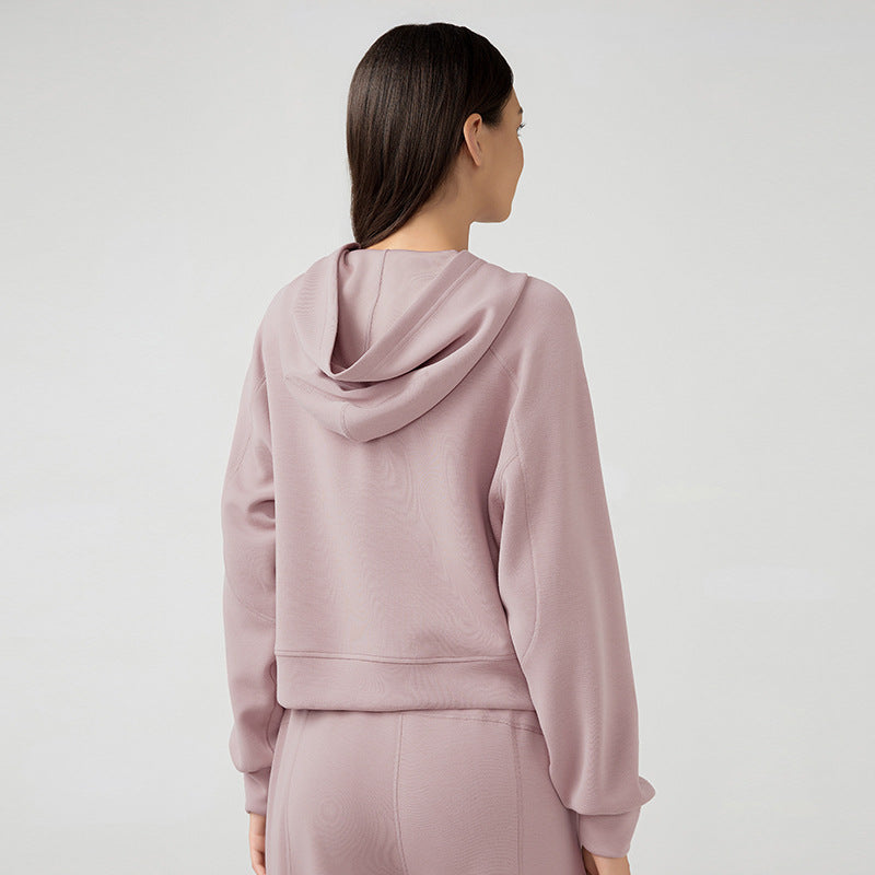 Haut à capuche décontracté pour femme, idéal pour l'automne et l'hiver, coupe ample et amincissante, parfait pour le fitness, le yoga et autres activités physiques.