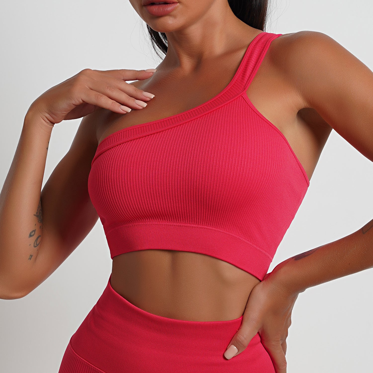 Rose Red Bra with Chest Pad