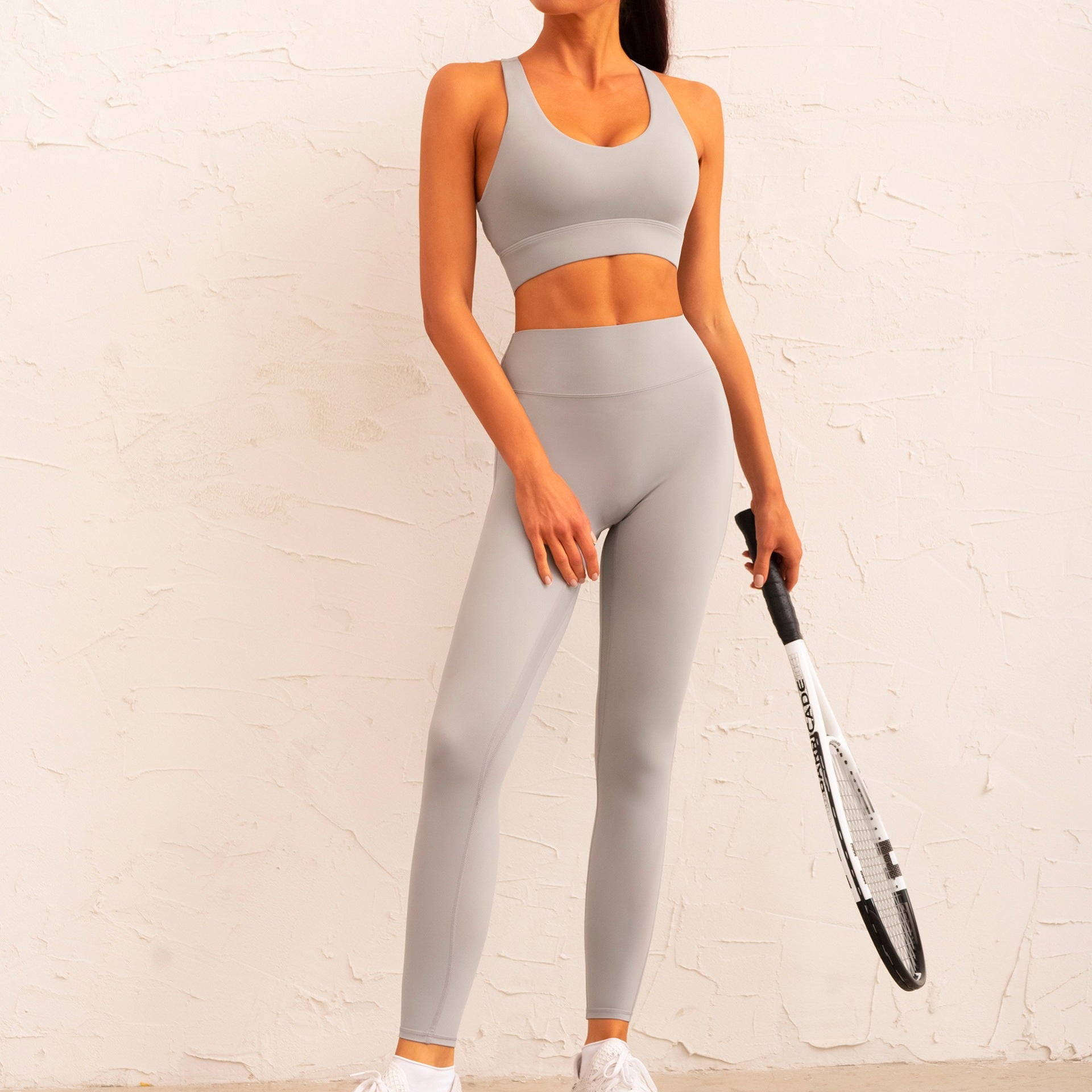 Sports Underwear Hollow Out Cutout Out Beauty Back Back Waist Pleated Yoga Pants Running Pilates Training Fitness Suit