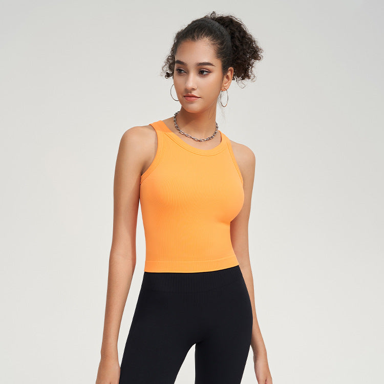 Sujetador deportivo push up de alta resistencia a prueba de golpes para mujer, para correr, fitness, yoga, chaleco