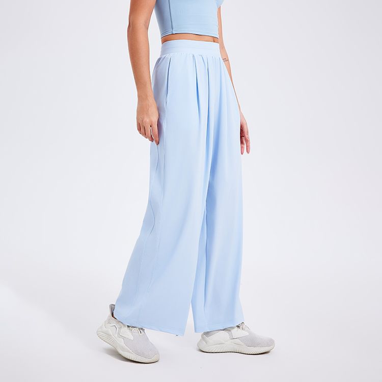 Quick Drying Sports Cool Pants Women Running Loose Fitted Figure Flattering Yoga Sun Protection High Waist Fitness Pants Outdoor