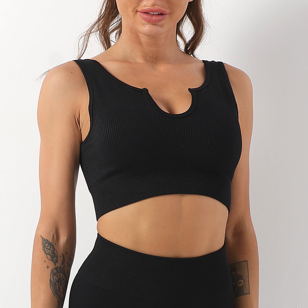Black Yoga Vest