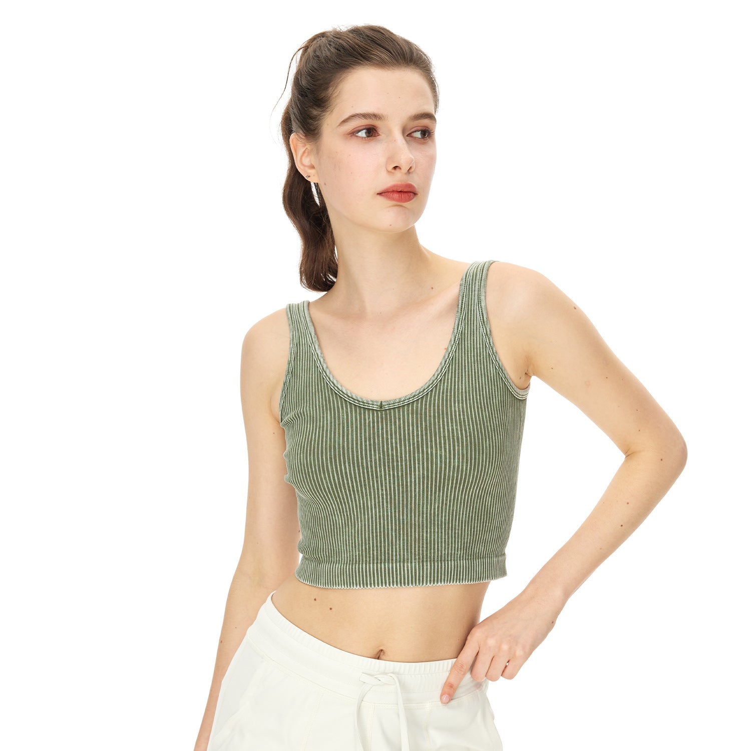 Seamless Running Yoga Bra Women Fitness Training Sports Underwear High Elastic Workout Top