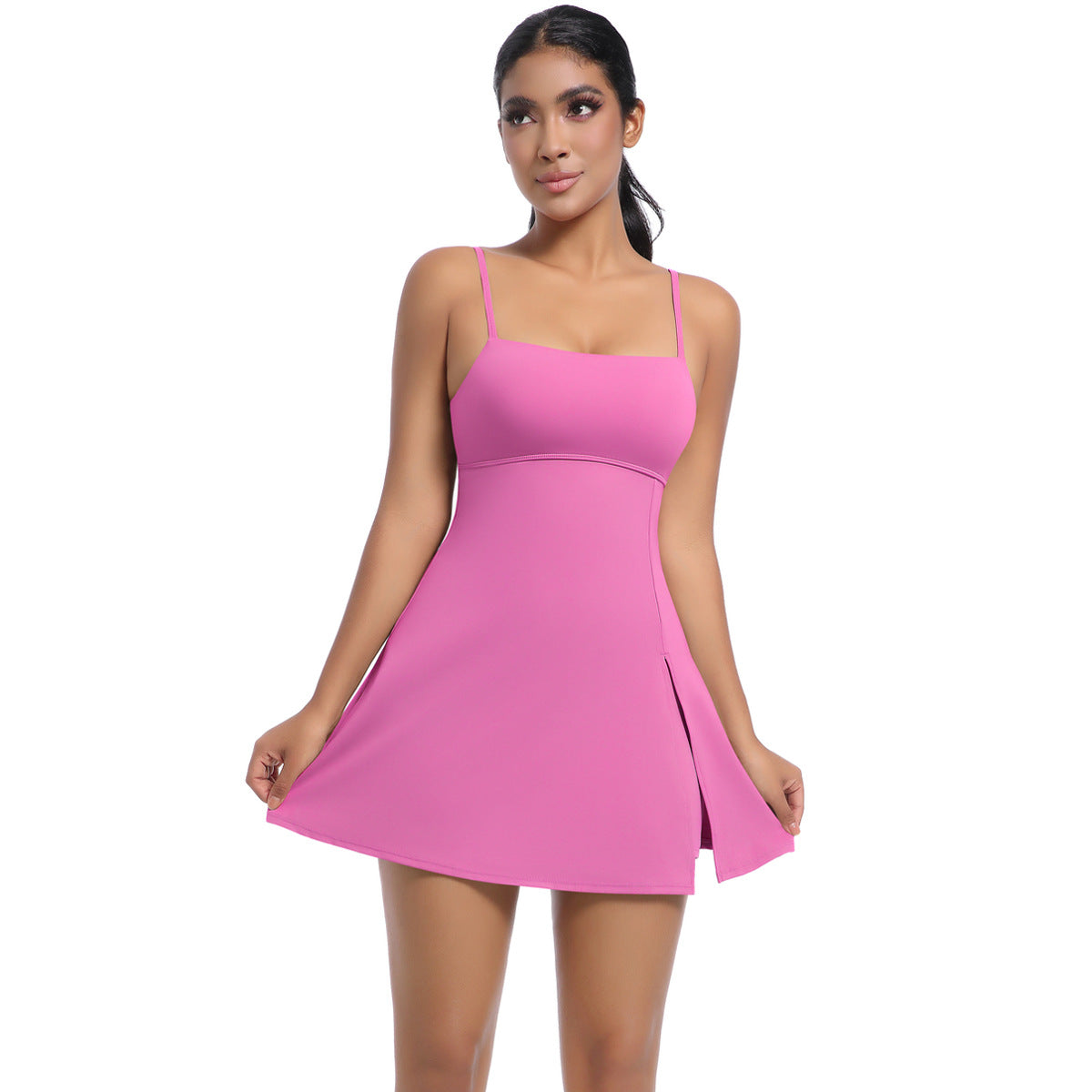 Jumpsuit Tennis Skirt-Calliopsis Pink