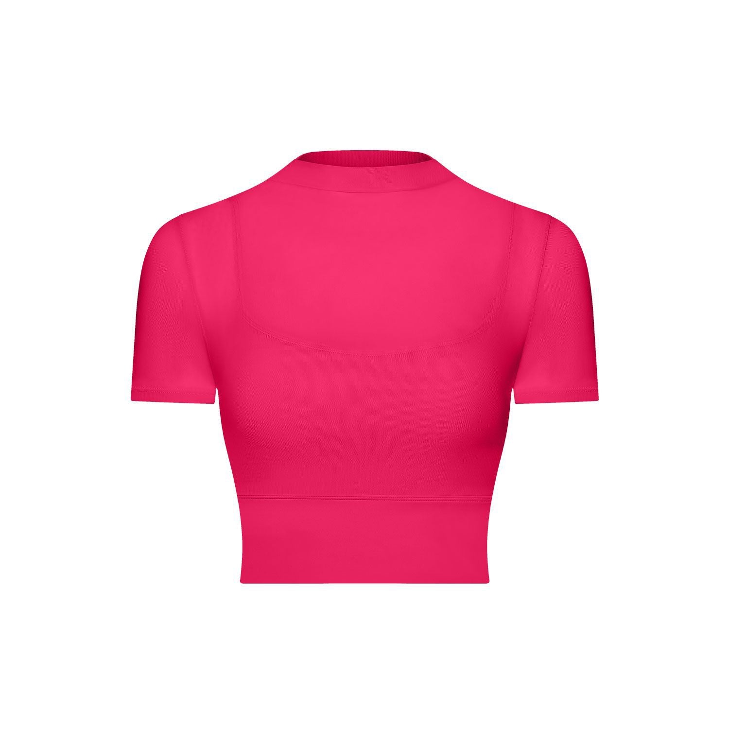 Ropa de yoga de malla sexy, sujetador deportivo de manga corta para correr, de secado rápido, con almohadilla para el pecho, ropa de entrenamiento de una pieza