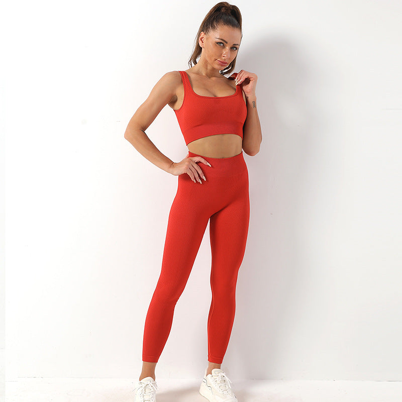 Orange Strap Bra Trousers