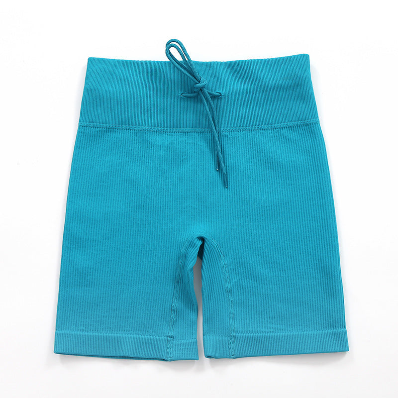 Green Nude Feel Yoga Shorts]]