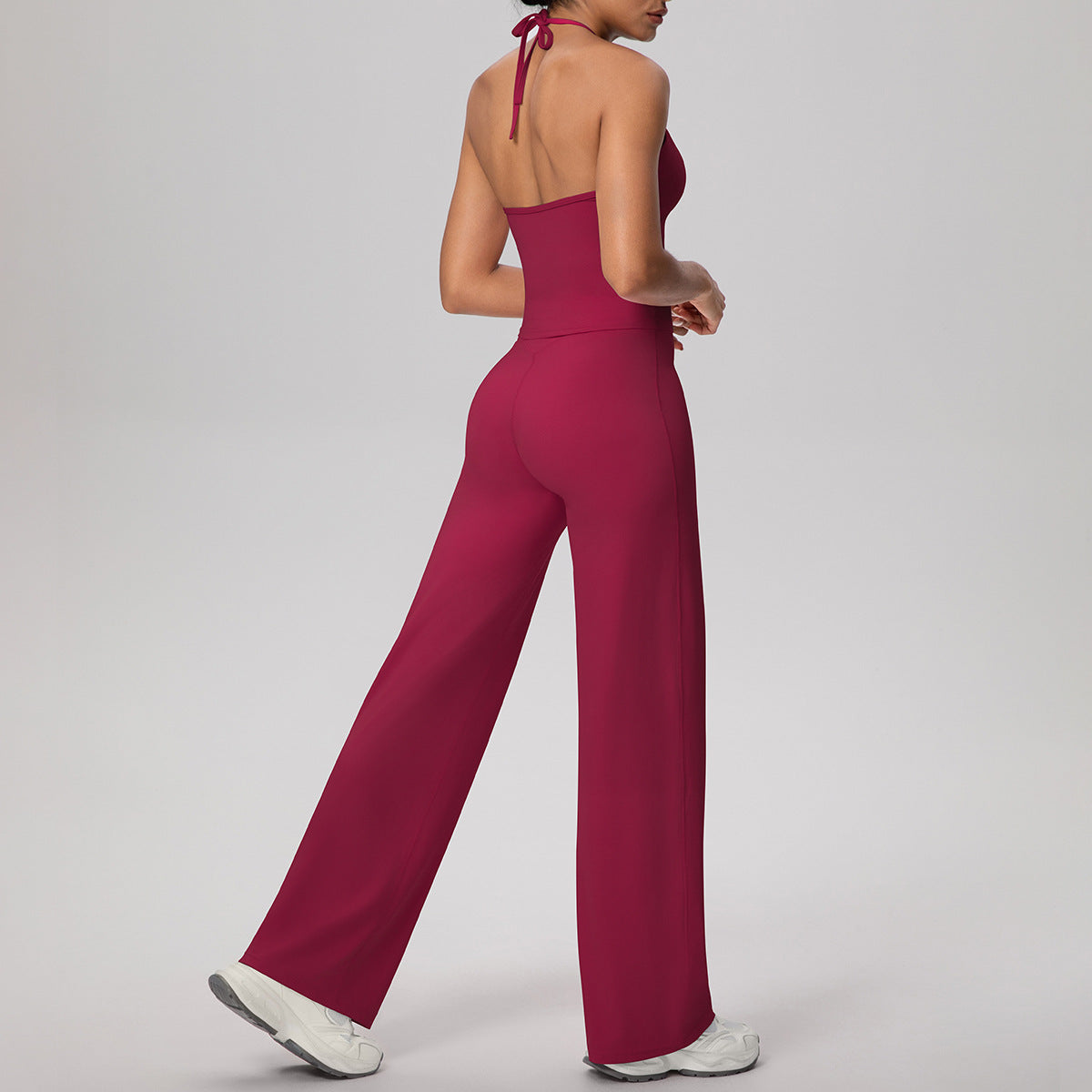 Bandage Vest Pants Suit-Rouge Red