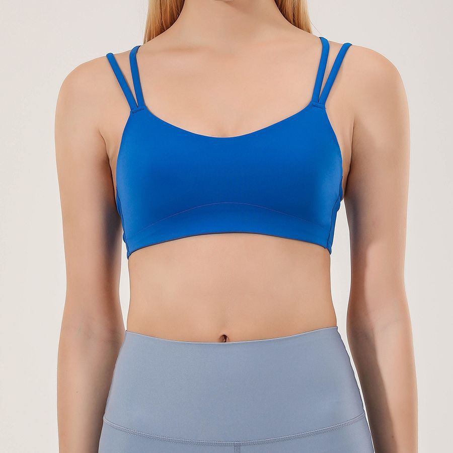 Breathable Quick-Drying Sports Underwear Women Seamless High Elastic Beauty Back Fitness Top Push up Nude Feel Yoga Bra