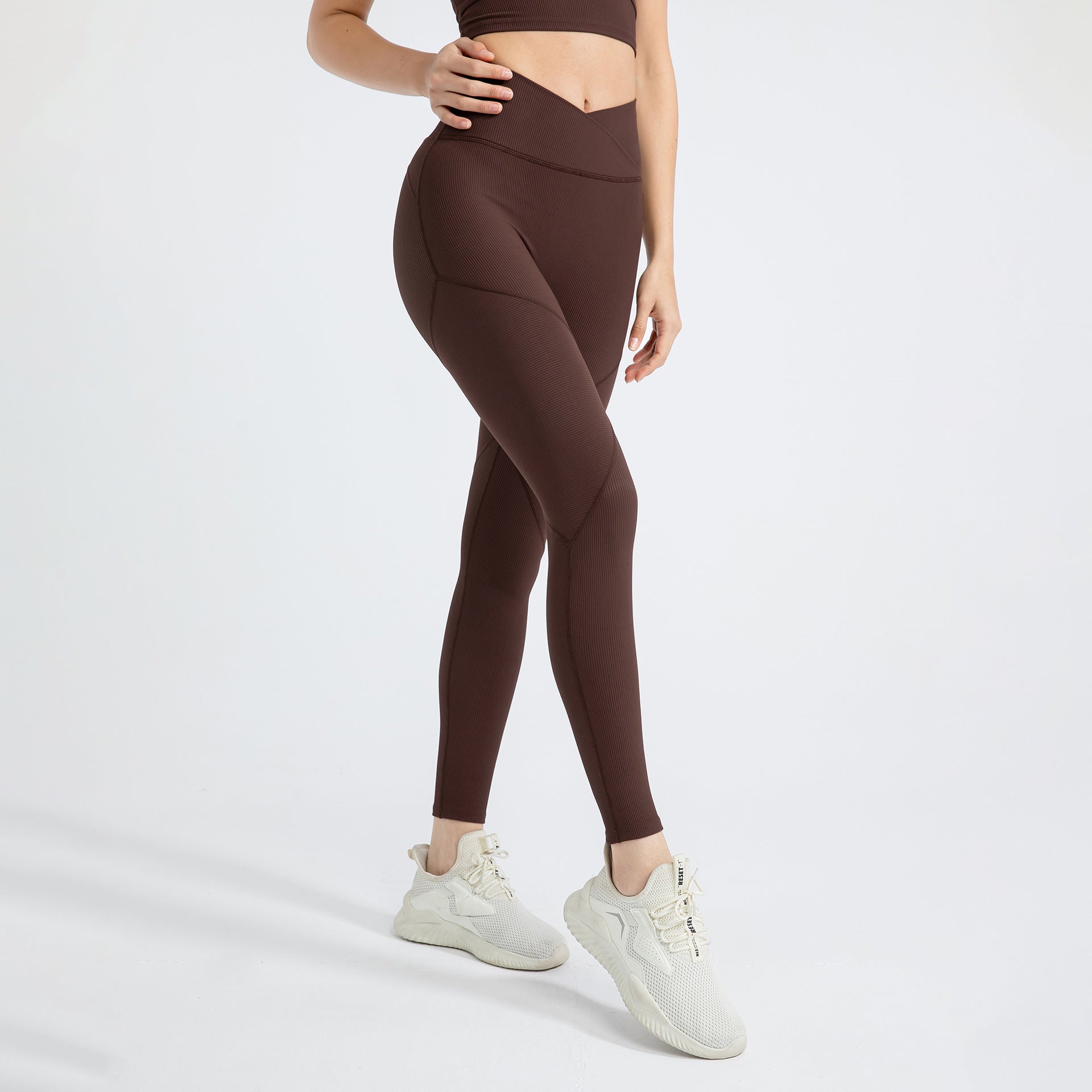 High Waist Hip Lift Skinny Yoga Clothes Seamless Nude Feel Running Sports Peach Fitness Pants