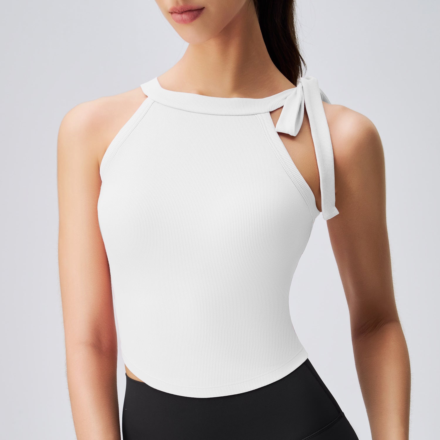 Sous-vêtements de sport femme été une pièce dos nu dos nageur, débardeur, soutien-gorge anti-choc pour le yoga et l'entraînement.