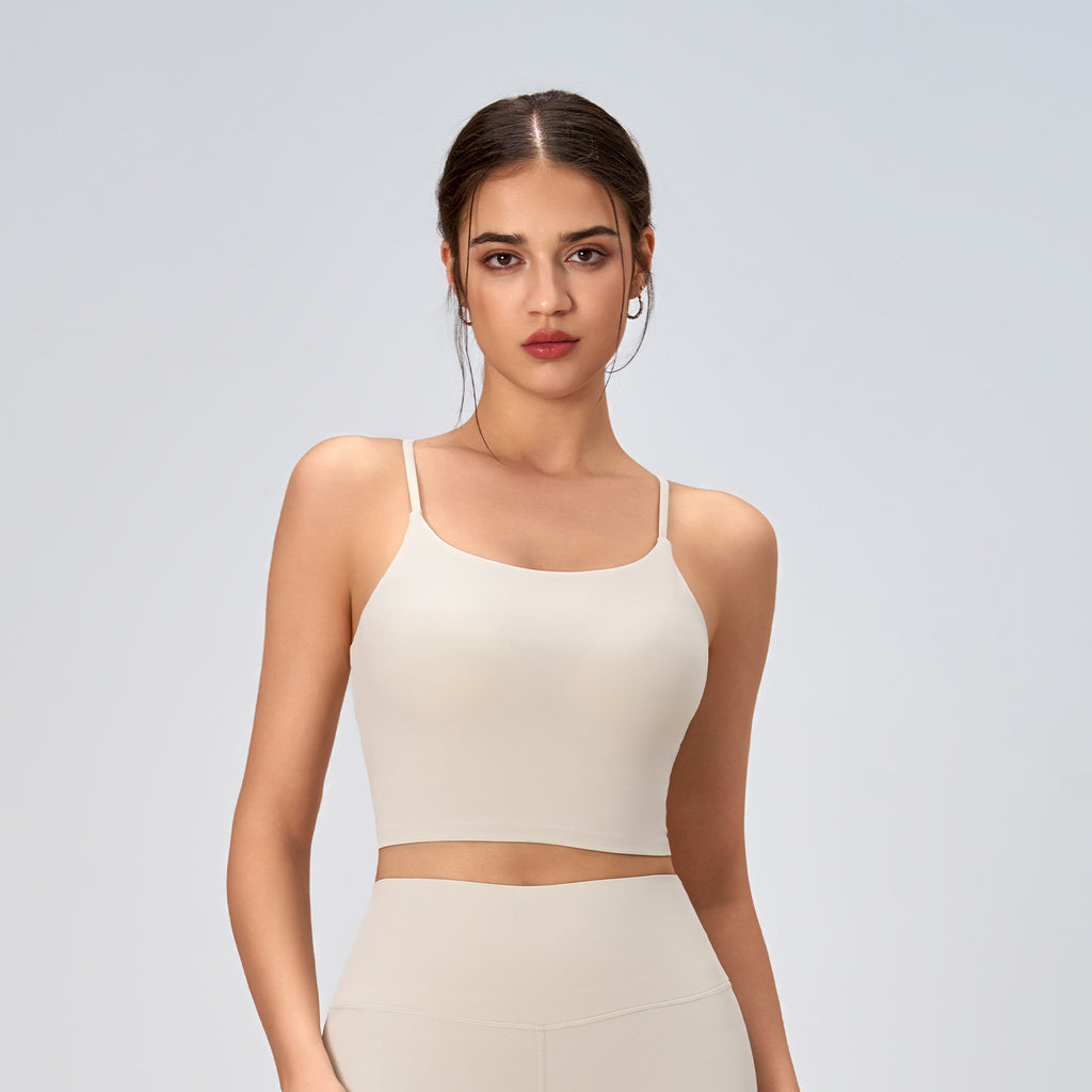 Ropa interior deportiva para mujer, de resistencia media y alta, para yoga, con tirantes finos.
