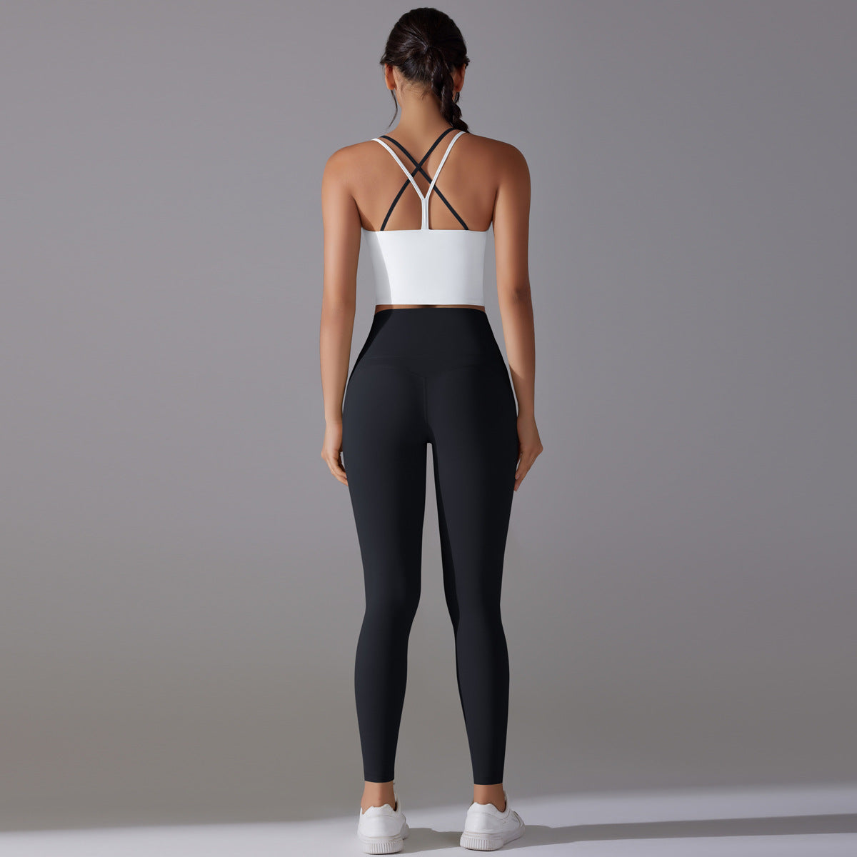 Nude Feel Skin Friendly Vest Yoga Clothes High Strength Workout Clothes Pilates Running Sports Sling Top Sets